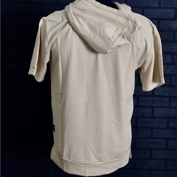 MEN’S ROSE PATCH FRENCH TERRY HOODIE-SAND - Picture 3 of 3